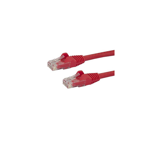 StarTech.com Câble réseau Cat6 Gigabit UTP sans crochet de 2m - Cordon Ethernet RJ45 anti-accroc - M/M - Rouge