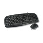 MCL ACK-2012/N clavier Souris incluse Universel USB AZERTY Français Noir