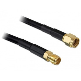 DeLOCK 2m RP-SMA câble coaxial CFD200 Noir