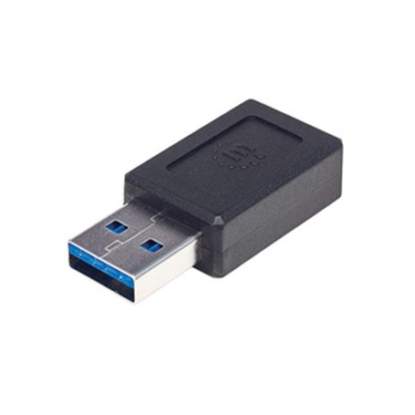 Manhattan 354714 changeur de genre de câble USB-A USB-C Noir