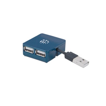 Manhattan 160605 hub & concentrateur USB 3.2 Gen 1 (3.1 Gen 1) Type-A 480 Mbit/s Noir