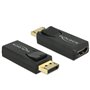 DeLOCK 65571 changeur de genre de câble Displayport 1.2 HDMI Noir