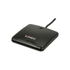 Lindy 42768 lecteur de carte magnétique Noir USB