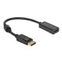 DeLOCK Adaptateur DisplayPort 1.2 mâle vers HDMI femelle 4K passif noir