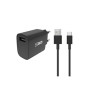 2GO 795817 chargeur d'appareils mobiles Universel Noir Secteur Charge rapide Intérieure