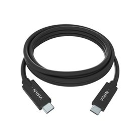 Vision TC 2MUSBC/BL câble USB 2 m USB 3.2 Gen 1 (3.1 Gen 1) USB C Noir