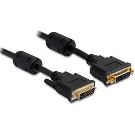 DeLOCK 1m DVI-I câble DVI Noir