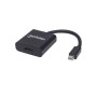 Manhattan 152570 câble vidéo et adaptateur Mini DisplayPort HDMI Type A (Standard) Noir