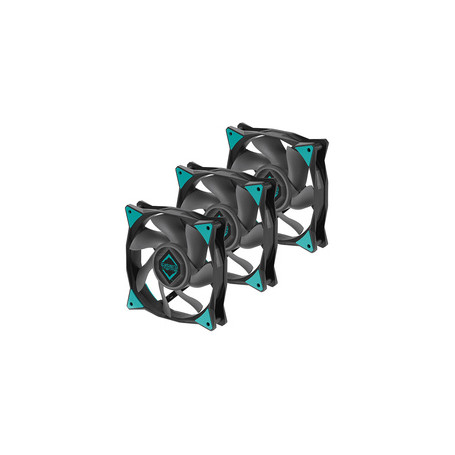 Iceberg Thermal IceGALE Xtra Boitier PC Ventilateur 12 cm Noir 3 pièce(s)