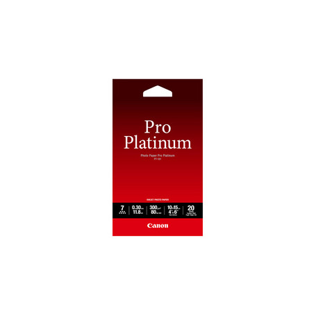 Canon Papier photo professionnel Platinum 4 × 6 po (10 × 15 cm) PT-101 - 20 feuilles