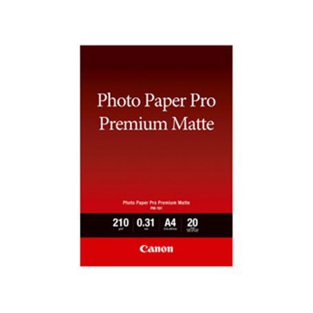 Canon Papier photo A4 Premium Mat PM-101 - 20 feuilles
