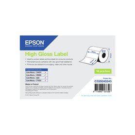 Epson High Gloss Label - Die-cut Roll: 76mm x 127mm