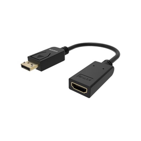 Vision TC-DPHDMI/BL câble vidéo et adaptateur HDMI Type A (Standard) DisplayPort Noir