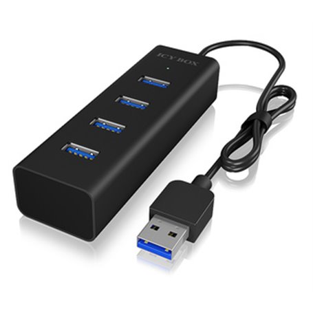 ICY BOX IB-HUB1409-U3 USB 3.2 Gen 1 (3.1 Gen 1) Type-A 5000 Mbit/s Noir