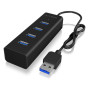 ICY BOX IB-HUB1409-U3 USB 3.2 Gen 1 (3.1 Gen 1) Type-A 5000 Mbit/s Noir