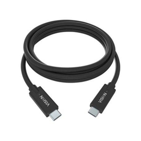 Vision TC 1MUSBC/BL câble USB 1 m USB 3.2 Gen 1 (3.1 Gen 1) USB B USB C Noir