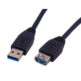 MCL MC923AMF-1M/N câble USB USB 3.2 Gen 1 (3.1 Gen 1) USB A Noir