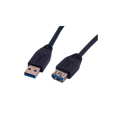 MCL MC923AMF-1M/N câble USB USB 3.2 Gen 1 (3.1 Gen 1) USB A Noir