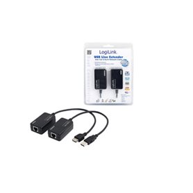 LogiLink Line Extender USB via CAT5/6 carte et adaptateur d'interfaces