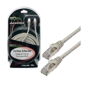 MCL FCC6BMZ-20M câble de réseau Gris Cat6 F/UTP (FTP)