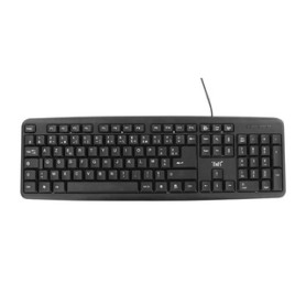 T'nB KBSUBK clavier Universel USB AZERTY Français Noir