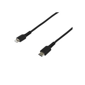 StarTech.com Câble USB-C vers Lightning Noir Robuste 2m - Câble de Charge/Synchronistation USB Type C vers Lightning Fibre Arami