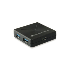 Conceptronic HUBBIES02B hub & concentrateur USB 3.2 Gen 1 (3.1 Gen 1) Mini-B 5000 Mbit/s Noir