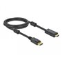 DeLOCK 85956 câble vidéo et adaptateur 2 m HDMI Type A (Standard) DisplayPort Noir