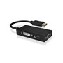 ICY BOX IB-AC1031 DisplayPort DVI-D + VGA (D-Sub) + HDMI Noir