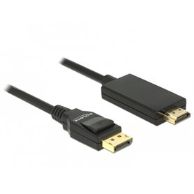 DeLOCK 85316 câble vidéo et adaptateur 1 m DisplayPort HDMI Noir