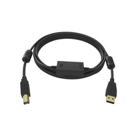 Vision TC 15MUSB+/BL câble USB 15 m USB 2.0 USB A USB B Noir