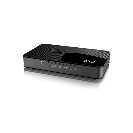 Zyxel GS-108S v2 Non-géré Gigabit Ethernet (10/100/1000) Noir