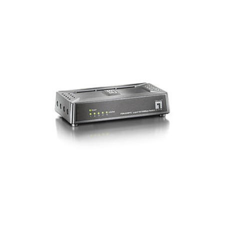 LevelOne FSW-0508TX commutateur réseau Non-géré Fast Ethernet (10/100) Noir