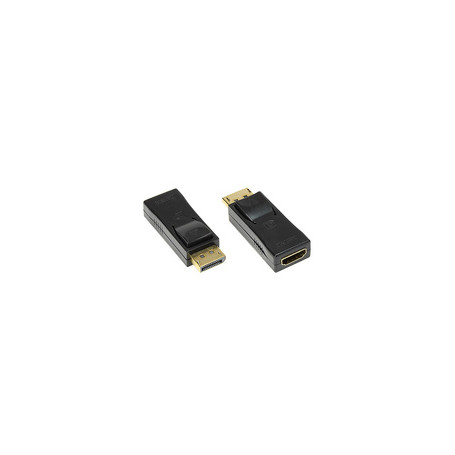 Alcasa HDMI - DisplayPort F/M Noir