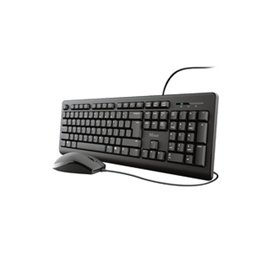 Trust TKM-250 clavier Souris incluse Universel USB AZERTY Français Noir