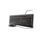 Trust TKM-250 clavier Souris incluse Universel USB AZERTY Français Noir