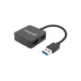 Manhattan 162296 hub & concentrateur USB 3.2 Gen 1 (3.1 Gen 1) Type-A 5000 Mbit/s Noir