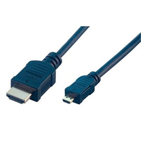 MCL MC386-2M câble HDMI HDMI Type A (Standard) HDMI Type D (Micro) Noir