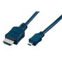 MCL MC386-2M câble HDMI HDMI Type A (Standard) HDMI Type D (Micro) Noir