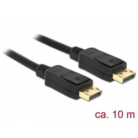 DeLOCK 84862 câble DisplayPort 10 m Noir