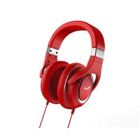 Genius Computer Technology HS-610 Casque Avec fil Arceau Appels/Musique Rouge