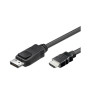 Alcasa DP-HDMI câble vidéo et adaptateur 2 m DisplayPort HDMI Type A (Standard) Noir