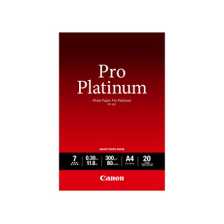 Canon Papier photo professionnel Platinum A4 PT-101 - 20 feuilles