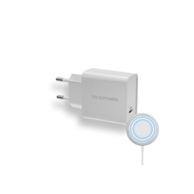 RealPower PC-MagSet Universel Blanc Secteur Recharge sans fil Intérieure