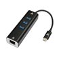 V7 V7UCRJ45USB3 station d'accueil USB Type-C Noir