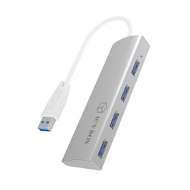 ICY BOX IB-AC6401 USB 3.2 Gen 1 (3.1 Gen 1) Type-A 5000 Mbit/s Argent