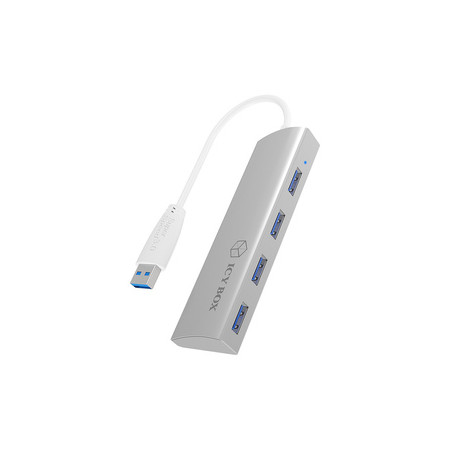 ICY BOX IB-AC6401 USB 3.2 Gen 1 (3.1 Gen 1) Type-A 5000 Mbit/s Argent