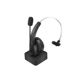 LogiLink BT0059 écouteur/casque Sans fil Arceau Bureau/Centre d'appels Bluetooth Socle de chargement Noir