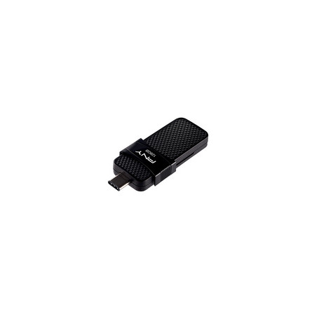 PNY P-FD128OTGSLTC-GE lecteur USB flash 128 Go USB Type-A / USB Type-C 3.2 Gen 1 (3.1 Gen 1) Noir