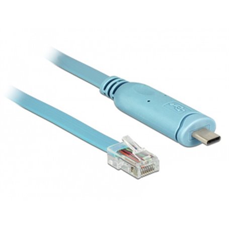 DeLOCK 63914 câble Série Bleu 3 m USB Type-C RJ45